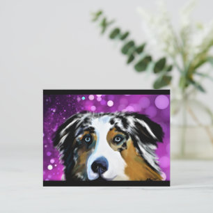 AUSTRALISCHER SCHÄFERHUND  POSTKARTE
