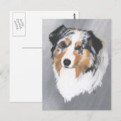 Australischer Schäferhund Postkarte (Vorne/Hinten)