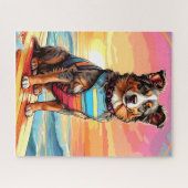 Australischer Schäferhund Puzzle (Horizontal)