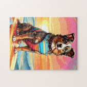 Australischer Schäferhund Puzzle (Horizontal)
