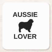 Australischer Schäferhund Rechteckiger Pappuntersetzer (Vorderseite)