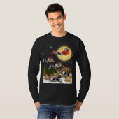 Australischer Schäferhund Rentier Weihnachtshunde  T-Shirt (Vorne ganz)