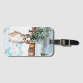 Australischer Schäferhund (rot) Gepäckanhänger (Vorderseite (Horizontal))