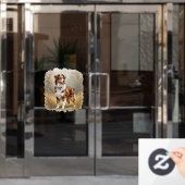 Australischer Schäferhund Rot Merle Aussie Fensteraufkleber (Büro Tür)
