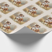 Australischer Schäferhund Rot Merle Aussie Geschenkpapier (Ecke)
