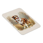 Australischer Schäferhund Rot Merle Aussie Magnet (Rechte Seite)