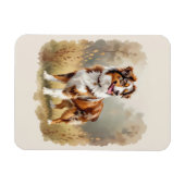 Australischer Schäferhund Rot Merle Aussie Magnet (Horizontal)