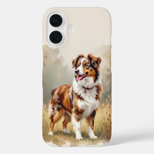 Australischer Schäferhund Roter Merle Aussie Case-Mate iPhone Hülle (Rückseite)