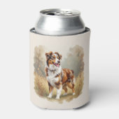 Australischer Schäferhund Roter Merle Aussie Dosenkühler (Kanne Vorderseite)