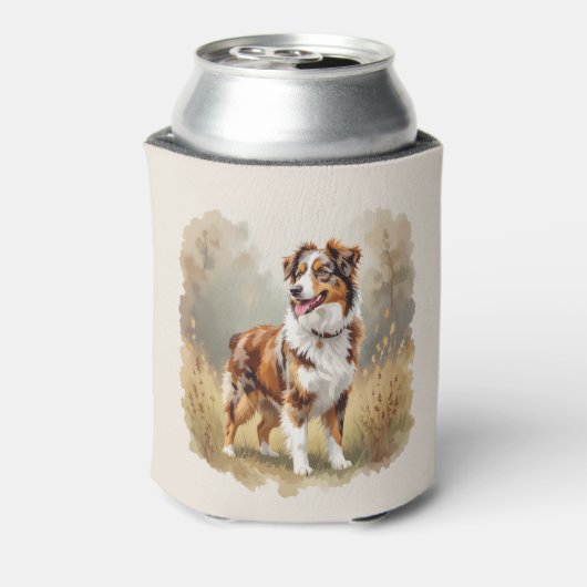 Australischer Schäferhund Roter Merle Aussie Dosenkühler (Kanne Rückseite)