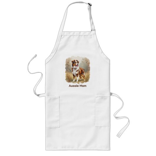 Australischer Schäferhund Roter Merle Aussie Lange Schürze (Vorne)