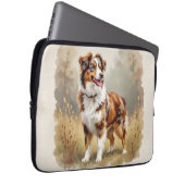 Australischer Schäferhund Roter Merle Aussie Laptopschutzhülle (Vorne Rechts)