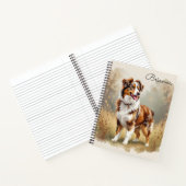 Australischer Schäferhund Roter Merle Aussie Notizblock (Innenseite)