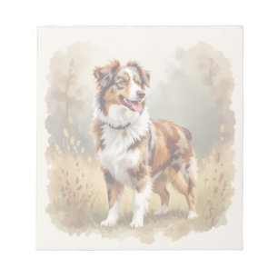Australischer Schäferhund Roter Merle Aussie Notizblock