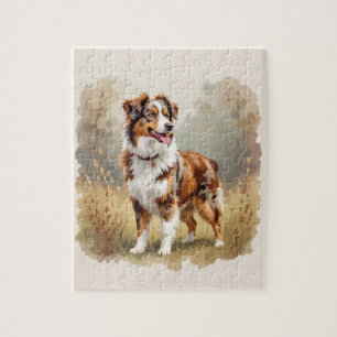 Australischer Schäferhund Roter Merle Aussie Puzzle