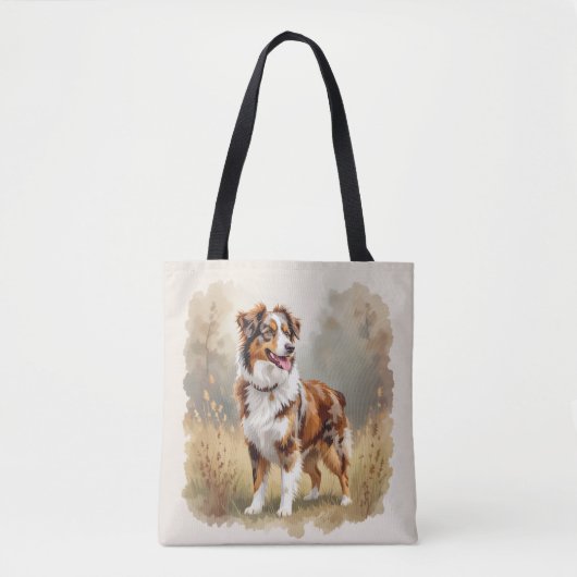 Australischer Schäferhund Roter Merle Aussie Tasche (Vorderseite)