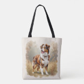 Australischer Schäferhund Roter Merle Aussie Tasche (Rückseite)