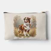 Australischer Schäferhund Roter Merle Aussie Zubehörtasche (Rückseite)