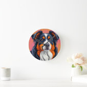 Australischer Schäferhund Runde Wanduhr (Zuhause)