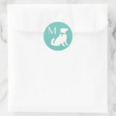 Australischer Schäferhund Runder Aufkleber (Tasche)