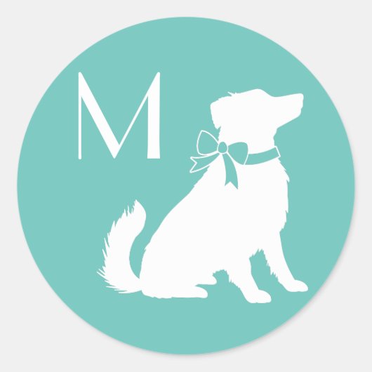 Australischer Schäferhund Runder Aufkleber (Vorderseite)