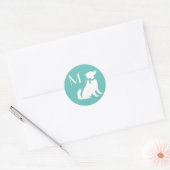 Australischer Schäferhund Runder Aufkleber (Umschlag)