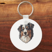 Australischer Schäferhund Schlüsselanhänger (Vorderseite)