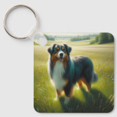 Australischer Schäferhund Schlüsselanhänger (Vorderseite)
