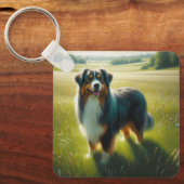 Australischer Schäferhund Schlüsselanhänger (Vorderseite)