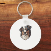 Australischer Schäferhund Schlüsselanhänger (Vorderseite)