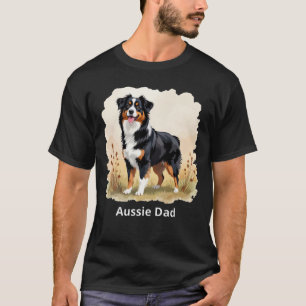 Australischer Schäferhund Schwarz Tricolor Aussie T-Shirt