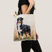 Australischer Schäferhund Schwarz Tricolor Aussie Tasche (Von Nahem)