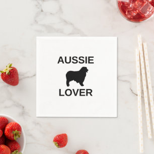 Australischer Schäferhund Serviette