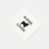Australischer Schäferhund Serviette (Ecke)