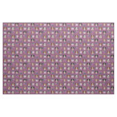 Australischer Schäferhund sieht sich lila Blumen g Stoff (Fat Quarter (45,7 x 55,9 cm))