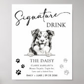 Australischer Schäferhund - Signature Drink Sign Poster (Vorne)