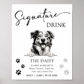 Australischer Schäferhund - Signature Drink Sign Poster (Vorne)