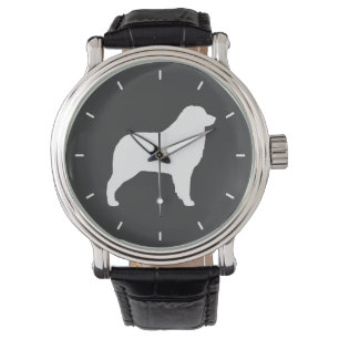 Australischer Schäferhund Silhouette Armbanduhr