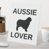 Australischer Schäferhund Sockelschild (In Situ)