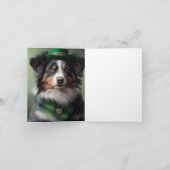 Australischer Schäferhund St. Patrick Karte (Innenseite)