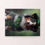 Australischer Schäferhund St. Patrick Puzzle (Horizontal)
