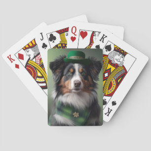 Australischer Schäferhund St. Patrick Spielkarten