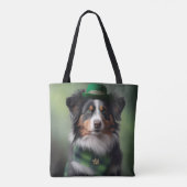 Australischer Schäferhund St. Patrick Tasche (Rückseite)