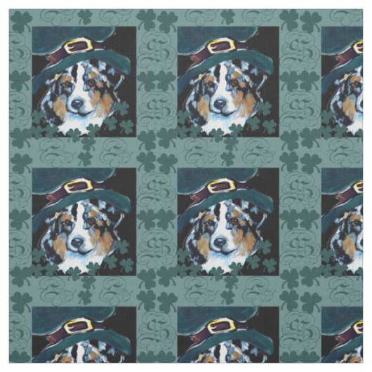AUSTRALISCHER SCHÄFERHUND STOFF (Muster)