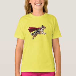Australischer Schäferhund Superhero Kid's T - Shir T-Shirt
