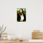 Australischer Schäferhund (tri) & Mona Lisa Poster (Küche)