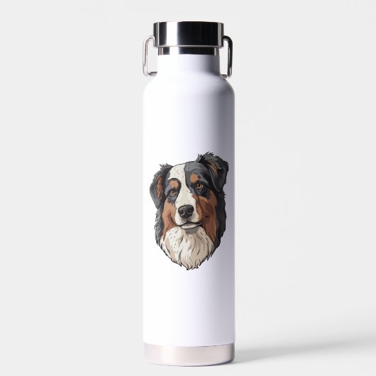 Australischer Schäferhund Trinkflasche (Vorne)