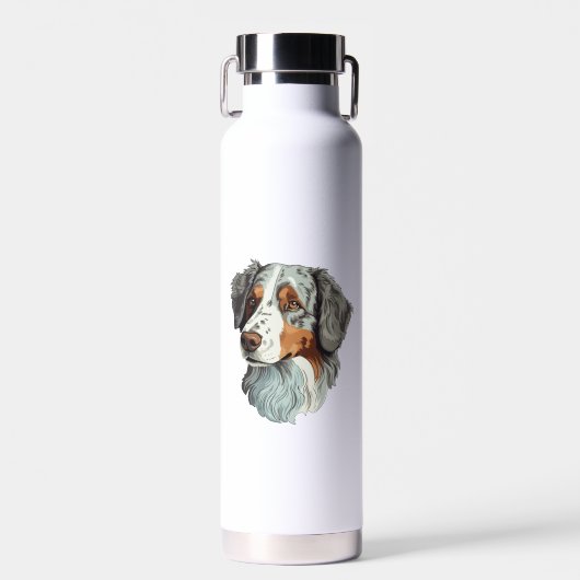 Australischer Schäferhund Trinkflasche (Vorne)