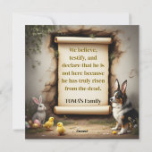 Australischer Schäferhund und die Botschaft Feiertagskarte (Rückseite)