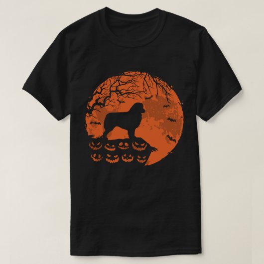 Australischer Schäferhund und Mondhund Lover T-Shirt (Design vorne)